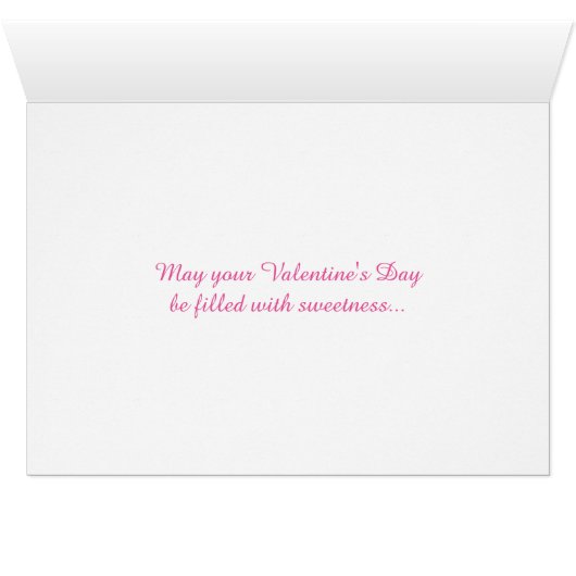 Pink Floating Waterlily Lotus Valentine's Day Card (Inside Horizontal (Bottom))