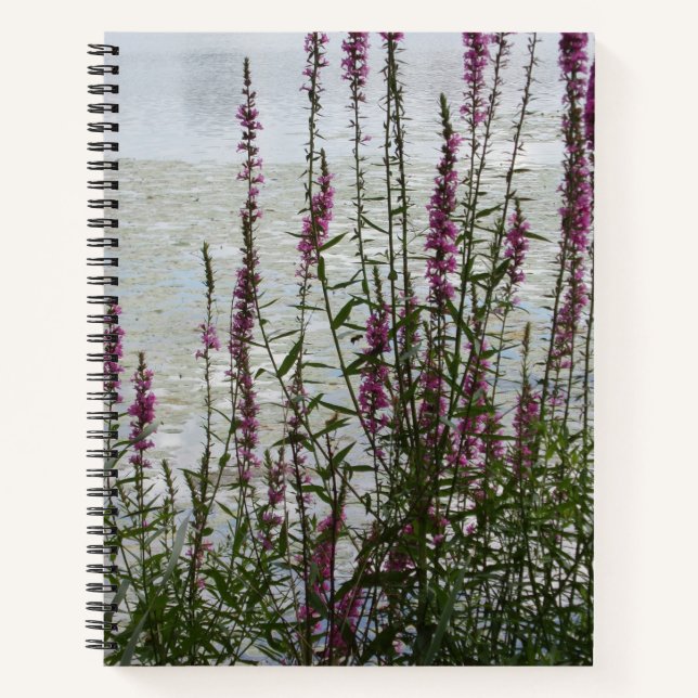 Pink Flora by the Lake Notebook (Front)