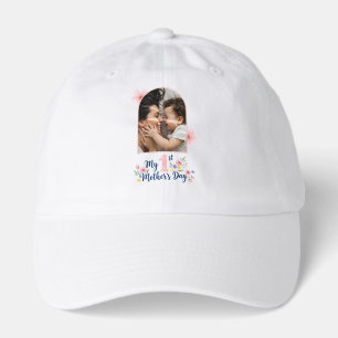 Pink Floral 1st Mother's Day Custom Keepsake Hat
