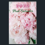 Pink Floral 2025 Calender Calendar<br><div class="desc">This is a simple yet elegant Callender that contains beautiful images of pink flowers. The perfect gift for any pink-lover!</div>