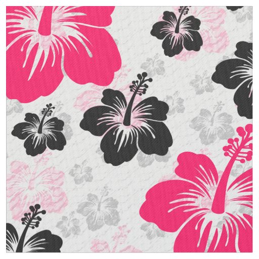 Pink Floral Abstract Fabric