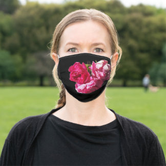 Pink Floral Adult Cloth Face Mask