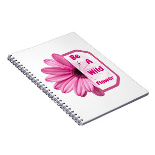 Pink Floral Aesthetic Journal Notebook