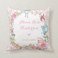 Pink Floral Alice in Wonderland Mad Tea Baby Girl