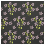 Pink Floral And Black With Lime Fabric