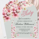 Pink Floral Arch Elegance 60th Birthday Party Invitation<br><div class="desc">Start this special 60th birthday celebration in a elegant style with this beautifully feminine gentle floral arch invitation with hand painted watercolor mixed wildflowers. All of the text can be personalized for your party including the guest of honor's age. If you have any special requests or require design assistance, just...</div>