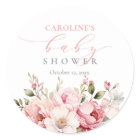 Pink Floral Baby In Bloom Girl Baby Shower