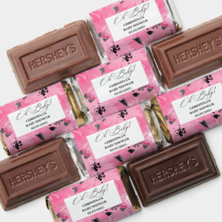 Pink Floral Baby Shower  Hershey's Miniatures