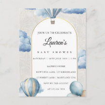 Pink Floral Baby Shower Invitation Poster