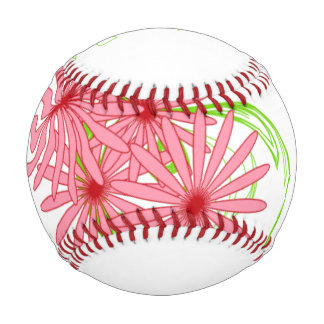 Pink Floral Baseball
