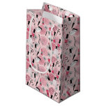 Pink Floral Beauty Products Pattern Small Gift Bag