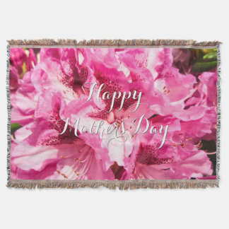 Pink Floral Bliss - Personalized Mother's Day Throw Blanket