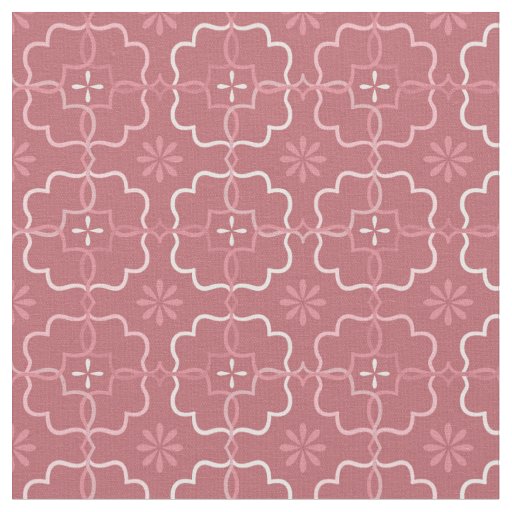 Pink Floral | Block Pattern Fabric