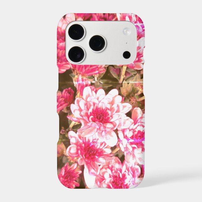 Pink Floral Bloom Pattern – Soft Botanical Design Iphone Case (Back)