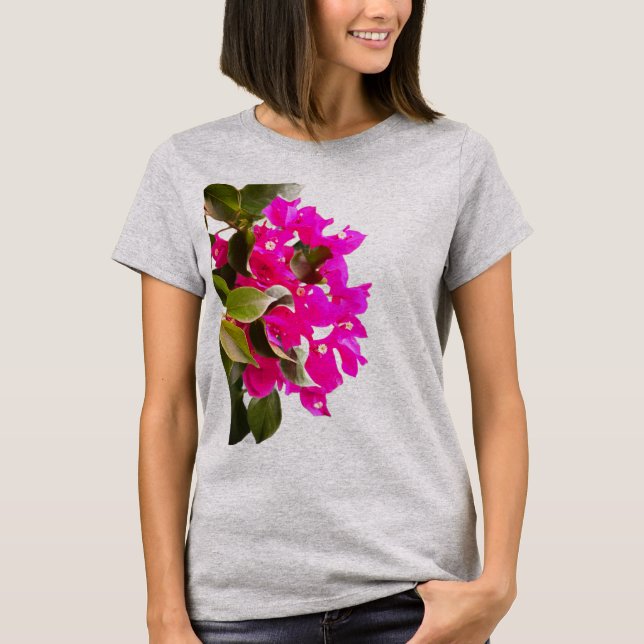 Pink Floral Bloom T-Shirt (Front)