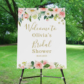 Pink Floral Blossoms Girly Botanical  Foam Board