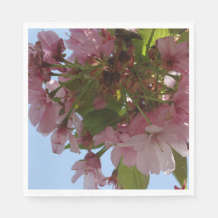 Pink floral blossoms Tree Nature Napkins