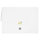 Pink Floral Border Card (Back Horizontal)