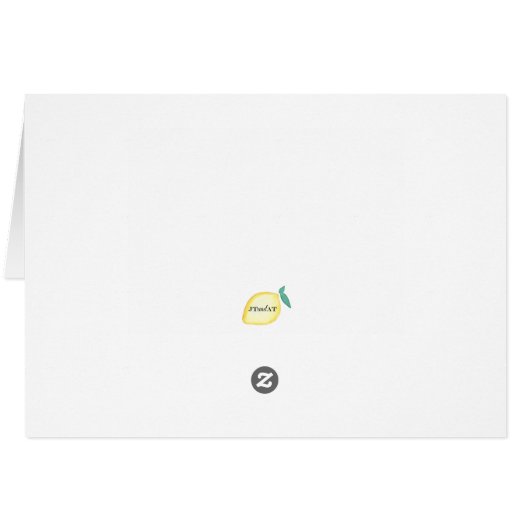 Pink Floral Border Card (Back Horizontal)