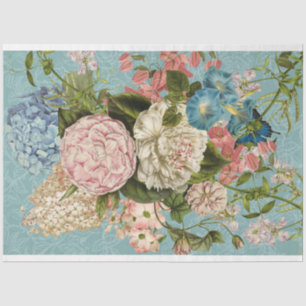 Pink-floral bouquet decoupage-Tissue-Paper Tissue Paper