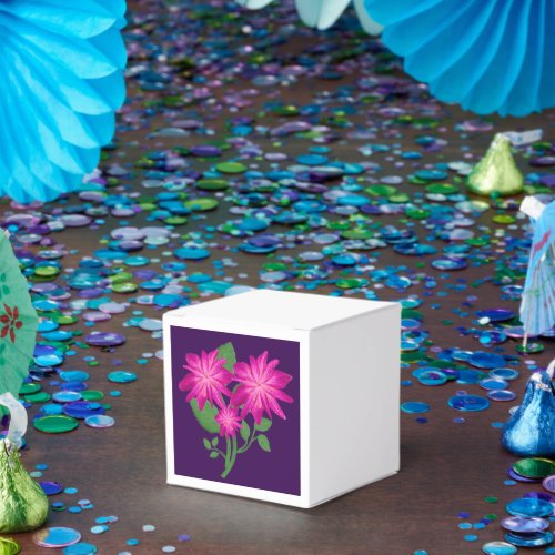 Pink Floral Bouquet Illustration | Hand Drawn  Favor Boxes