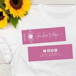 Pink Floral Boutique Clothing Price Tags