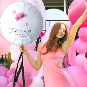 Pink Floral Bridal Shower Balloon