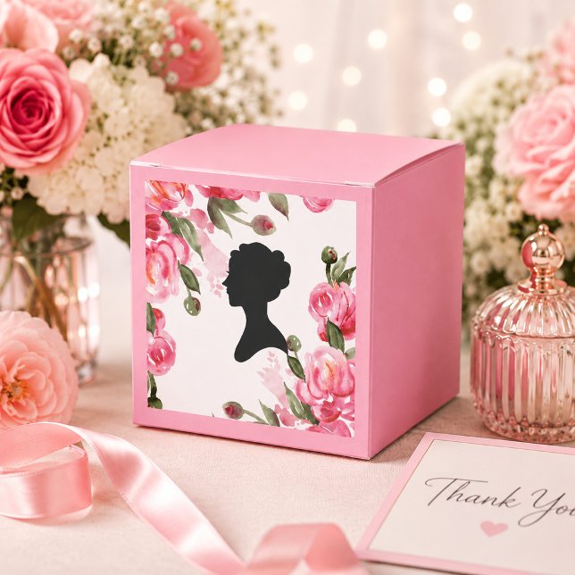 PINK FLORAL BRIDAL SHOWER FAVOR BOXES (Creator Uploaded)