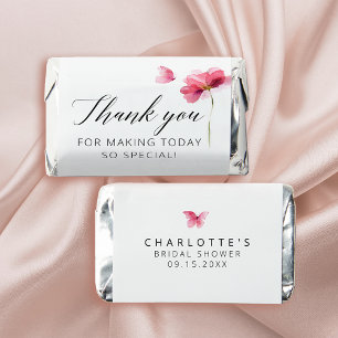 Pink Floral Bridal Shower Hershey's Miniatures