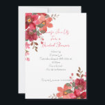 Pink floral bridal shower invitation<br><div class="desc">Bridal Shower Invitation,  perfect for spring,  summer and fall!! floral design!</div>