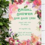 Pink floral bridal shower invitation<br><div class="desc">FLORAL BRIDAL SHOWER INVITATION IN BLUSH PINK FOR THE BRIDE, MODERN,  ELEGANT</div>