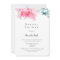 Pink floral bridal shower invitations