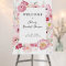 Pink Floral Bridal Shower Welcome