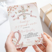 Baptism and First Birthday Bautizo y Primer Añito Invitation
