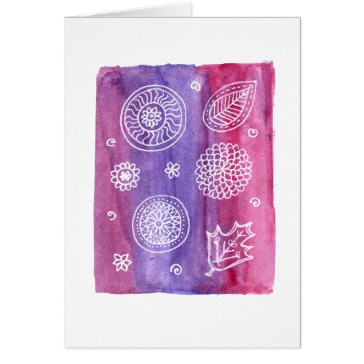 Pink Floral Card (Front)