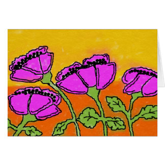 Pink floral cards