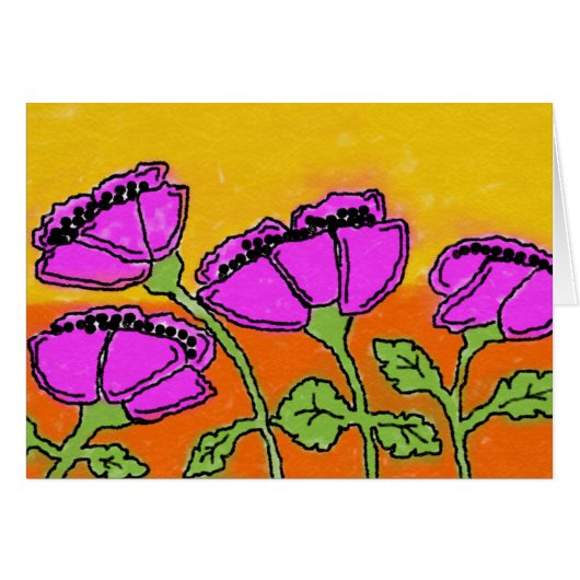 Pink floral cards (Front Horizontal)