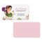 Pink Floral Cartoon Maid House Cleaning Service