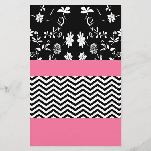 pink floral chevron (Front)