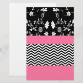 pink floral chevron (Front/Back)