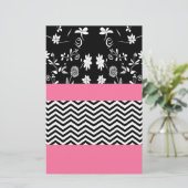 pink floral chevron (Standing Front)