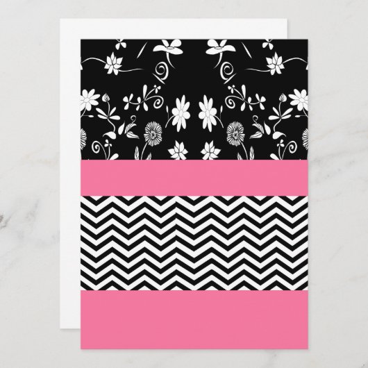 pink floral chevron (Front/Back)