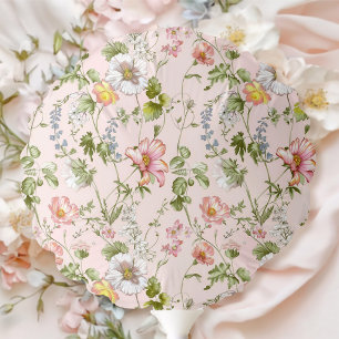 Pink Floral Chinoiserie Baby Shower Balloon