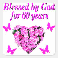 PINK FLORAL CHRISTIAN 60TH BIRTHDAY DESIGN