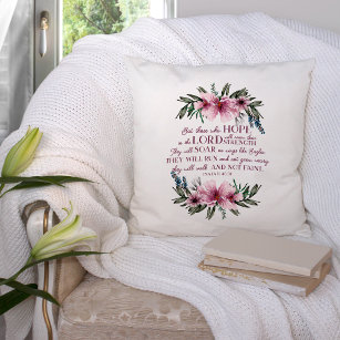 Inspirational Bible Quotes Throw Pillows 18x18 Set 