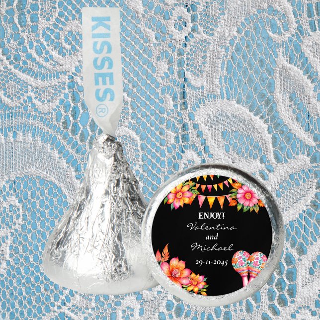 Pink Floral Colorful Fiesta Mexican Wedding Favors (Creator Uploaded)