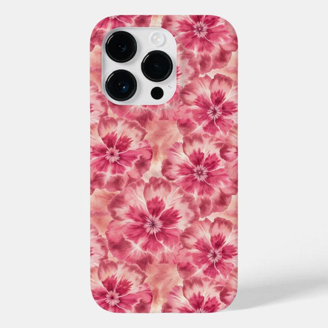 Pink Floral Coquette Case-Mate iPhone Case (Back)