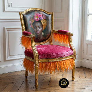 Pink Floral Crown Goddess Portrait Decoupage   Tissue Paper