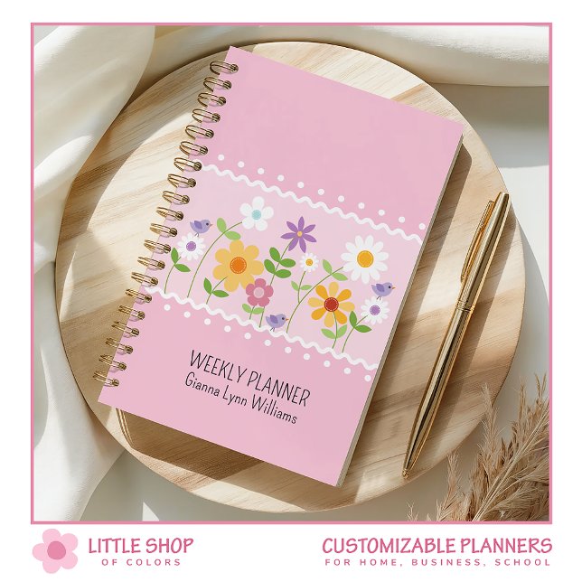 Pink Floral Customizable Planner (Creator Uploaded)