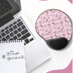 Pink Floral Dachshund Themed Desk   Gel Mouse Pad at Zazzle